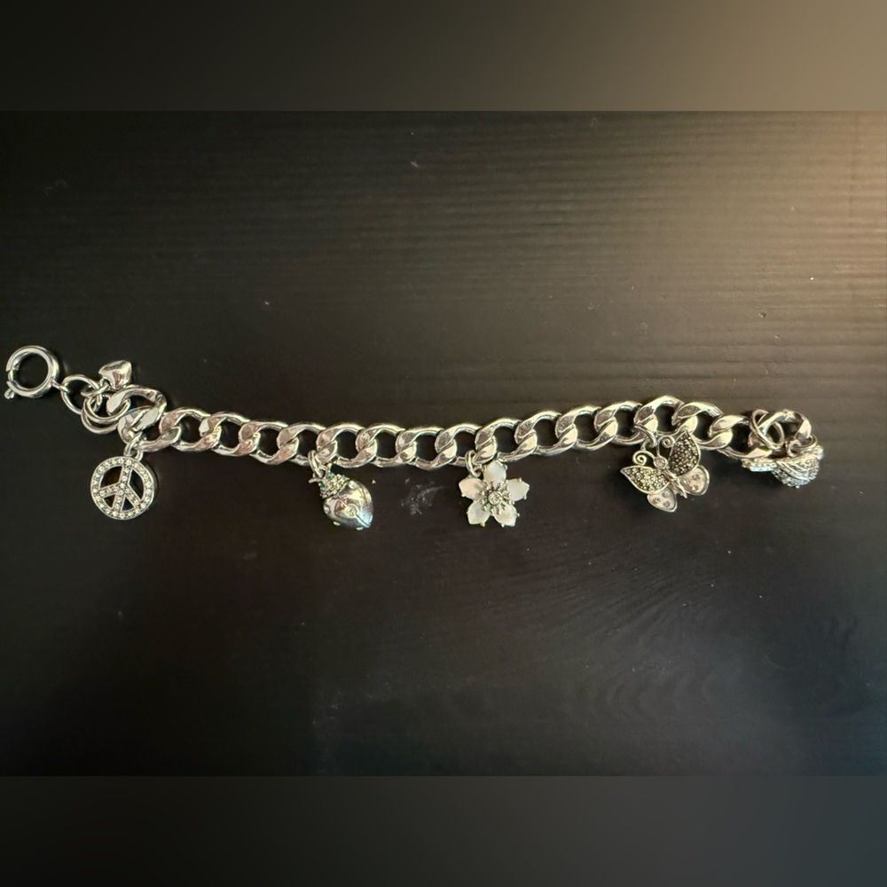 Juicy Couture Silver Charm Bracelet